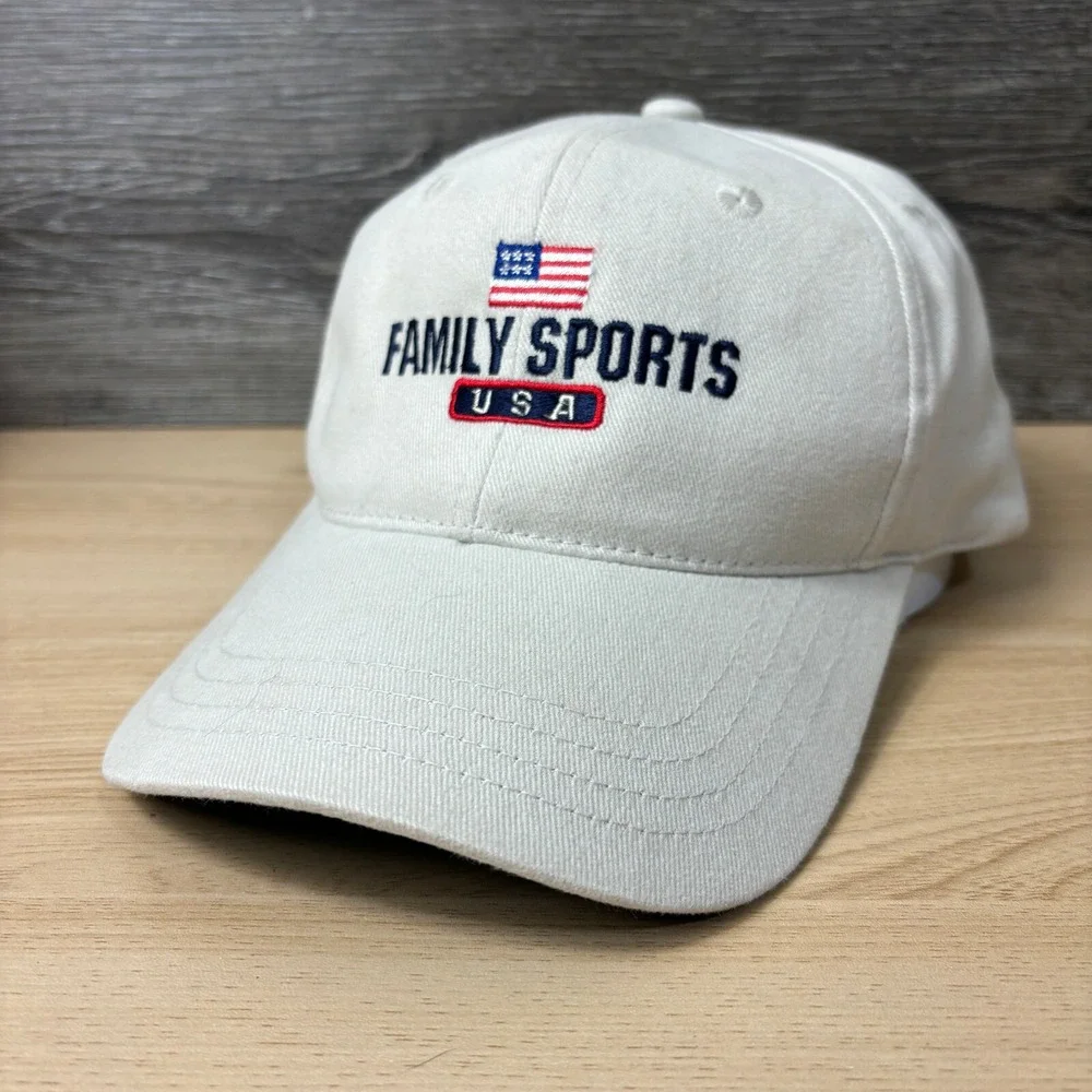 Family Sports Hat Cap Strap Back Brown Tan Beige Adjustable‎